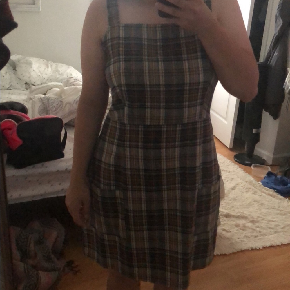 American Eagle Plaid Dress with POCKETS